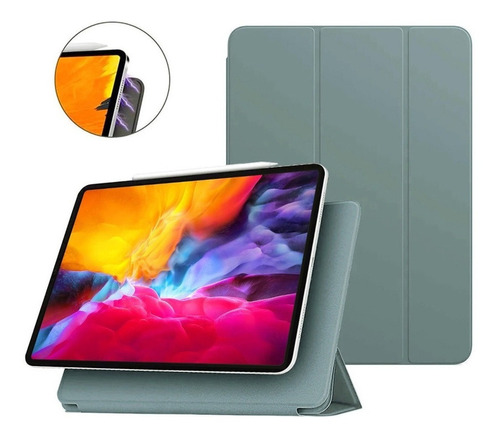 Smart Folio Para iPad Pro 11 2020 Siliconado Mate Verde