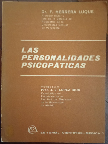 Las Personalidades Psicopáticas Francisco Herrera Luque