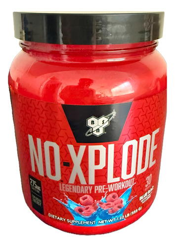 Pré Treino N.o. Xplode 30 Doses Bsn -blue Razz - Eua Blue Razz