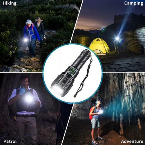 A 1 Lanterna Led Recarregável De 120000 Lúmens Lanterna