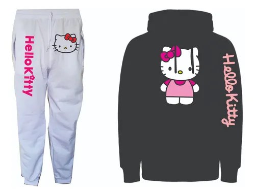 Conjuntos Sudadera Jogger+hoodie Hello Kitty