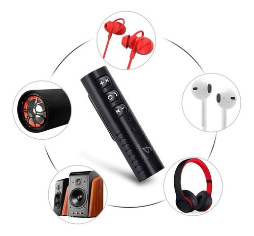 Receptor Bluetooth 5.1 Musica Y Llamadas 3.5mm Carga Usb