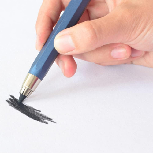 Lápiz De Dibujo De Metal De 5,6 Mm Con 4 Juegos De Minas 2b