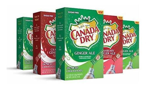 Canada Dry, Variety Pack  En Polvo  Drink Mix 30 Unds