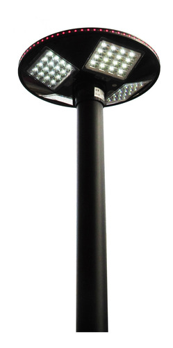 2 Pz Lampara Solar Led 200w Para Poste 360grados Tipo Ovni