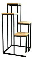 Comprar Porta Macetas Hierro Y Madera!!! Fejo Mobiliario!!!