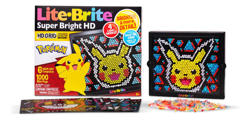 Edición Pokémon Hd Super Bright De Lite Brite, Más De 6 Años