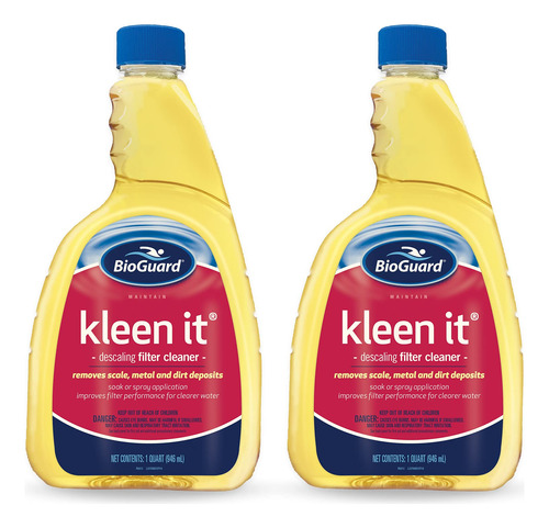 Bioguard Kleen It - Limpiador De Filtro (1 Cuarto De Galon) 