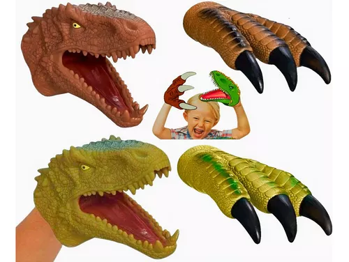 Fantoche Tiranossauro Rex Cabeça T-rex Brinquedo Infantil - Dupari