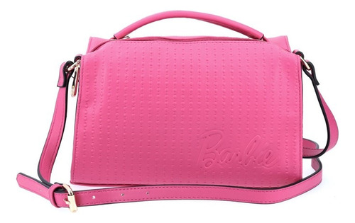 Bolsa Crossbody Barbie Gorett Mujer Gs19063 Color Rosa Chicle Correa De Hombro Rosa Chicle