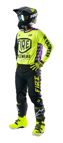 Equipo Conjunto Cross Fire Panther Mx Enduro