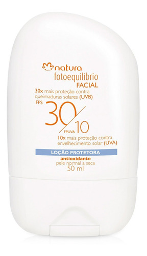Natura Fotoequilibrio Loção Protetora Facial Fps 30 /10 50ml Tipo de pele Normal