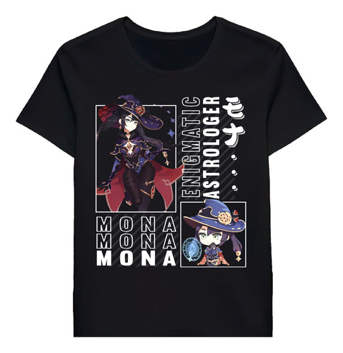 Remera Genshin Impact Two Face Mona 119301576