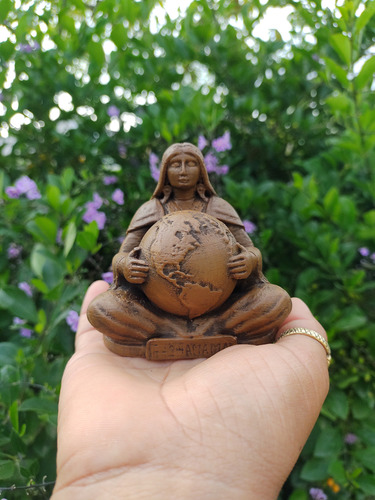 Estatuilla Pachamama Madre Tierra Impresión 3d Marrón