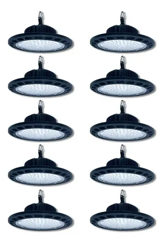 Kit 10 Luminária Led Ufo High Bay Galpão Industrial 150w Menor preço em Kit 10 Luminária Led Ufo High Bay Galpão Industrial 150w