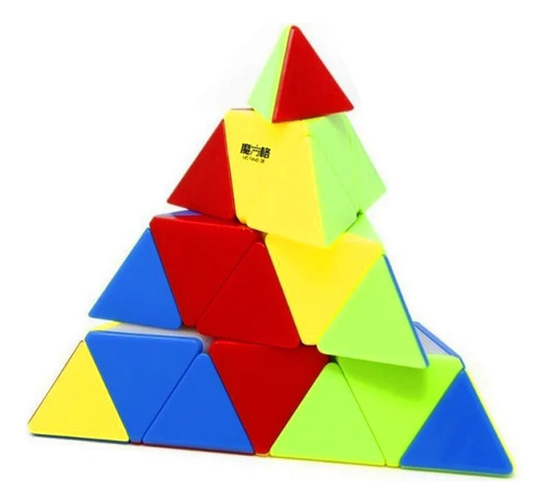 Qiyi Master Pyraminx 4x4x4 Colorido Piramide Mágica Puzzle
