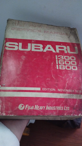 Manual De Taller Subaru 1300 1600 Despieze Original Impreso