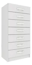 Comprar Comodas Cajoneras 7 Cajones Dormitorio Tabaco 078 Color Blanco