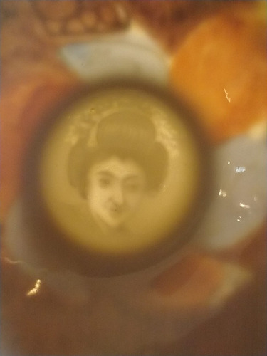 Imagen 4 de 10 de Antigua Taza De Té Y Plato Porcelana Japonesa Satsuma Geisha