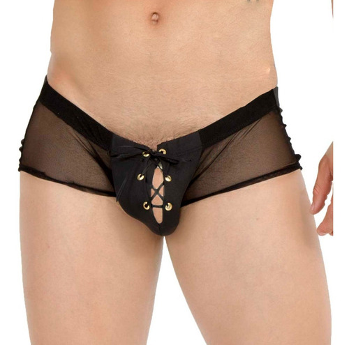 Sexy Boxer Para Hombre Transparente Pasaliston Frente Tabx08