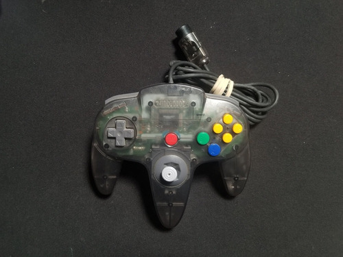 Control Original N64 Nintendo 64 Translúcido Negro