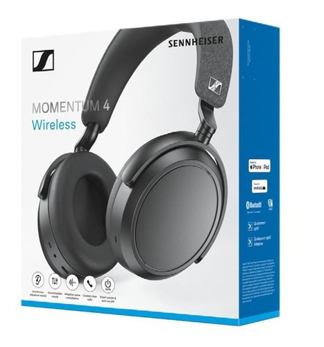 Imagen 6 de 6 de Audífono Sennheiser Momentum 4 Wireless Bt 5.2 60 Horas