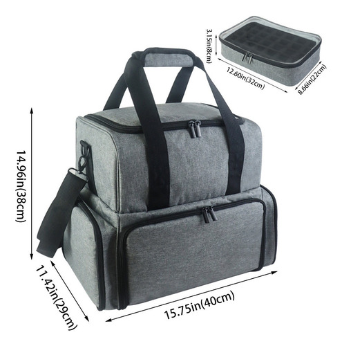 Caja De Almacenamiento De Esmalte De Uñas Bolsa De Cosmético