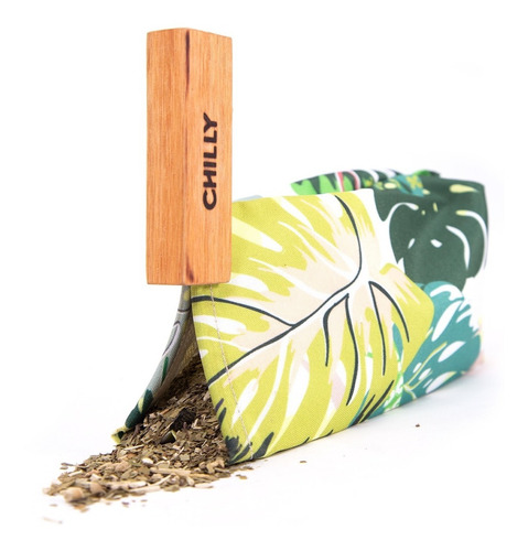 Imagen 8 de 8 de Yerbera De Tela 500 Grs Diseño Selva Chilly