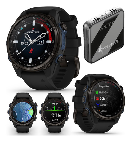 Wearable4u - Garmin Descent Mk3 & Mk3i 51 -titanio Mk3i Con