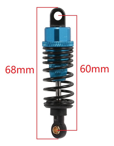 Amortiguador De Metal De 4 Piezas Para Tt01 Tt02 Ta05 T