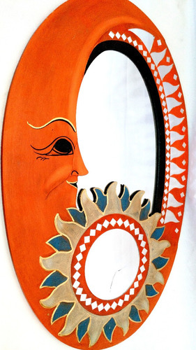 Espejo De Madera Hindu Espejos Decorativos
