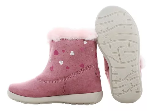 Bota Urbano Invierno Rosa Para Niña