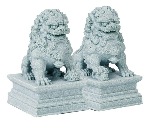 2x Mini Estatuas De León De Piedra, Figuritas De León,