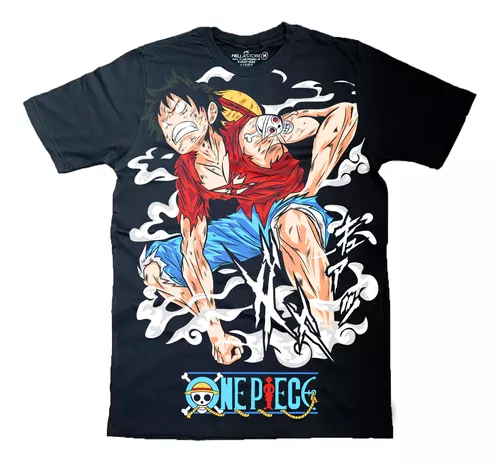 Camiseta Camisa Masculina One Piece Luffy Infantil Animes