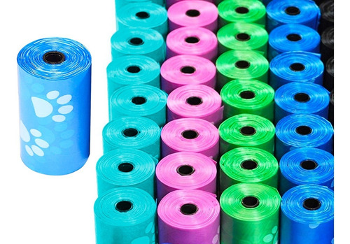 Imagen 1 de 2 de 240 Bolsas Plásticas Para Excrementos Mascostas Perros Gatos