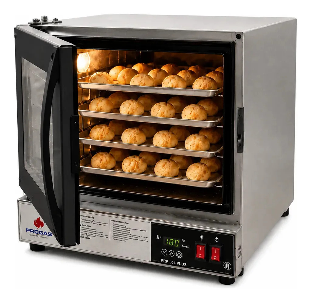 Forno Turbo Elétrico Prp004 Plus Preto - Progas Digital