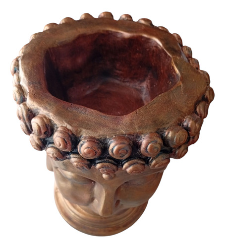 Cabeza De Buda Decorativa, Para Maceta, Lámpara De Sal Cobre