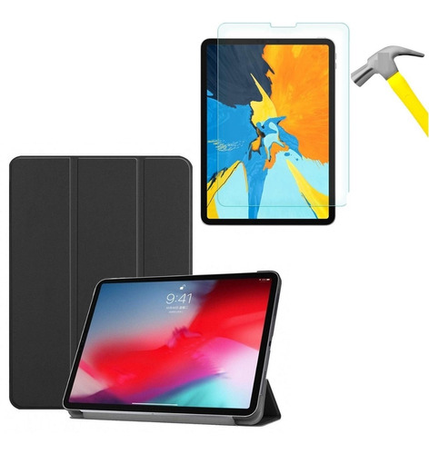 Smart Cover + Vidrio Protector Para iPad Pro 11 1era 2018