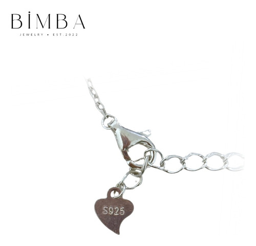 Pulsera Compatible Vc Trébol Plata S925 Negro 19 Cm 19 Cm