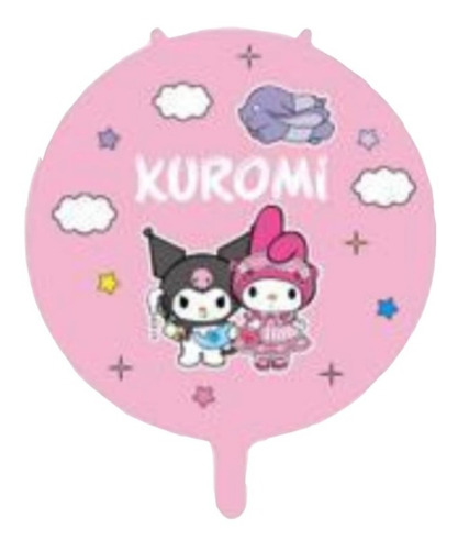 2 Globos Kuromi Y My Melody 18 Pulgadas Apto Aire O Helio