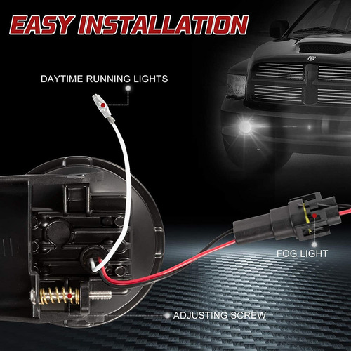 Bunker Indust Dodge Ram Led Fog Lights With Daytime Running