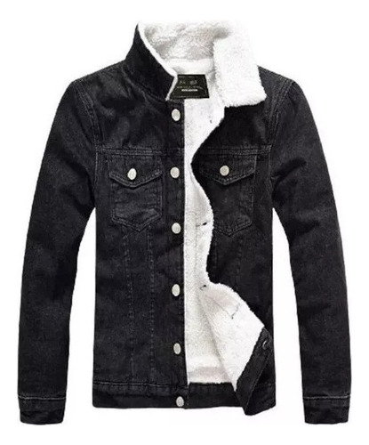 Chaqueta Jeans Leve De Lã De Cordeiro Talla Grande