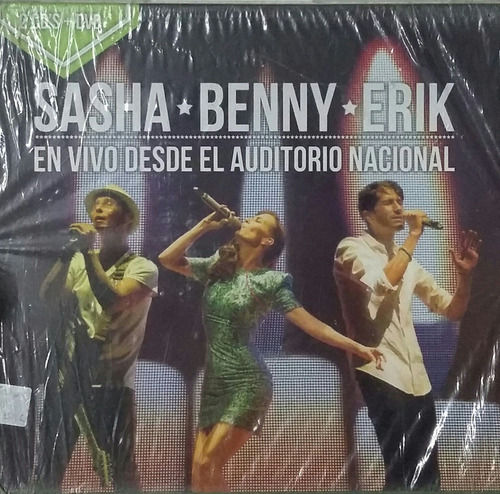 Cd Sasha Benny Erik  En Vivo Desde El Auditorio 2cds + Dvd