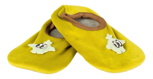 Pantufla De Tela Para Bebé. Suela Antiderrapante. Animalitos