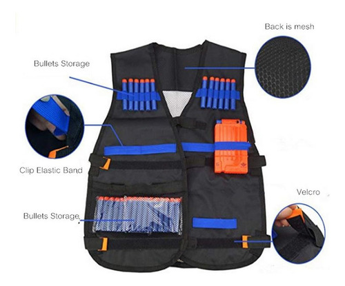 Conjunto De Traje De Chaleco Táctico Para Niños Soporte De J