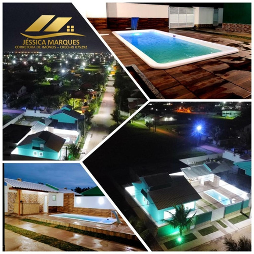 Imagem 2 de 14 de Casa De 2 Quartos, Área Gourmet E Piscina Em Unamar 122.jmc