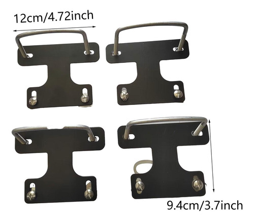 Bh Compatible 4x Caja De Techo Genérica, Perno En U,