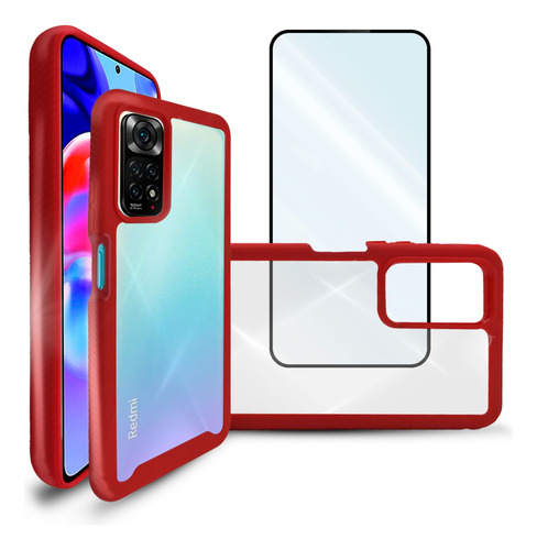Funda Aura Para Xiaomi Poco F3 5g Carcasa Case Para Celular Rojo