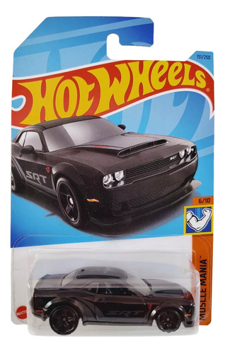 Hot Wheels 18 Dodge Challenger Srt Demon Negro 151/250