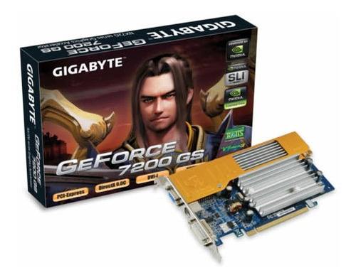 Gigabyte Geforce 7200 Gs Tarjeta Grafica, Ddr2.